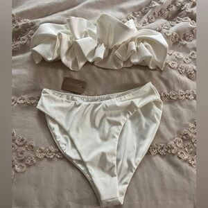 NWT white Vestique bathing suit